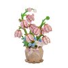 Rowood Pink Lily of the Valley DIY Flower Bouquet 3D Wooden Puzzle TF003