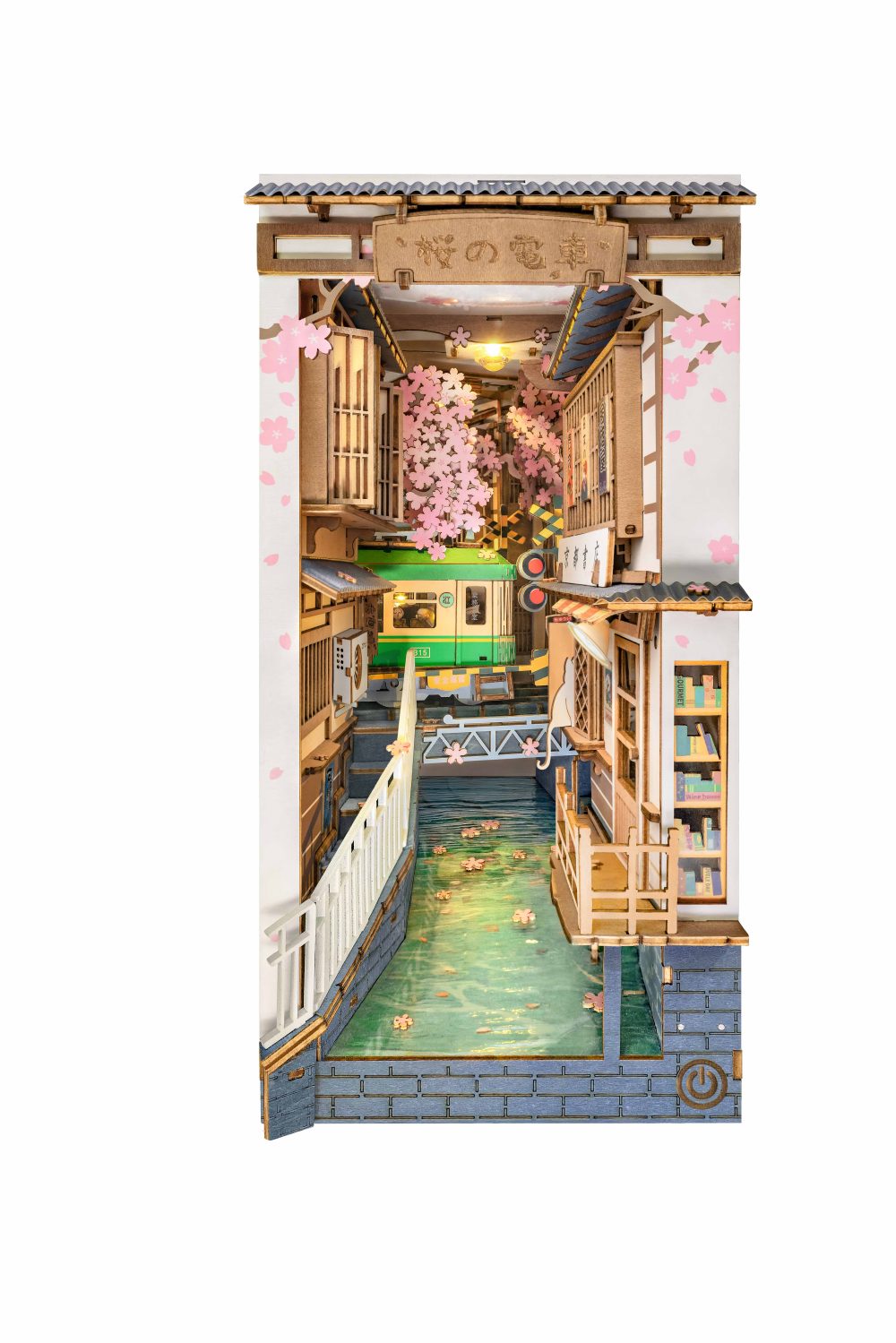 Rolife Sakura Densya DIY Book Nook Shelf Insert Kit TGB01