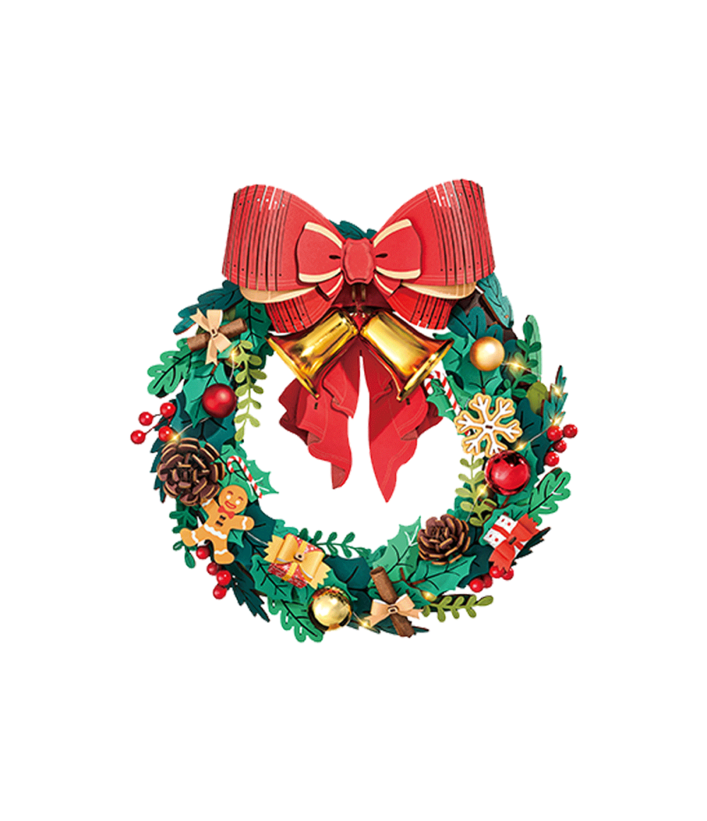 Rolife Christmas Wreath 3D Wooden Puzzle TGL04
