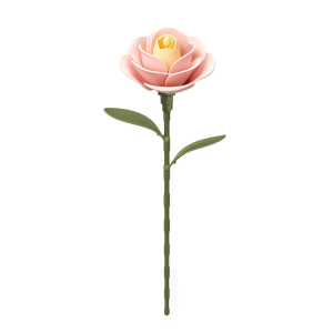AD012-main ROKR Floral Art Series Single Flower - Light Pink Camellia