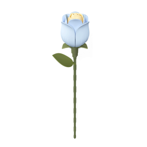 AD021-main ROKR Floral Art Series Single Flower - Blue Rose