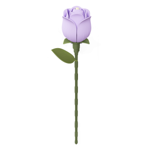 AD022-main ROKR Floral Art Series Single Flower - Lavender Rose