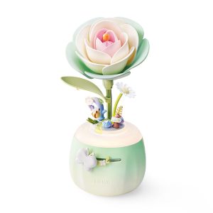 Minty Camellia Lamp ROKR Minty Camellia Lamp DIY 3D Flower Night Light AF02S
