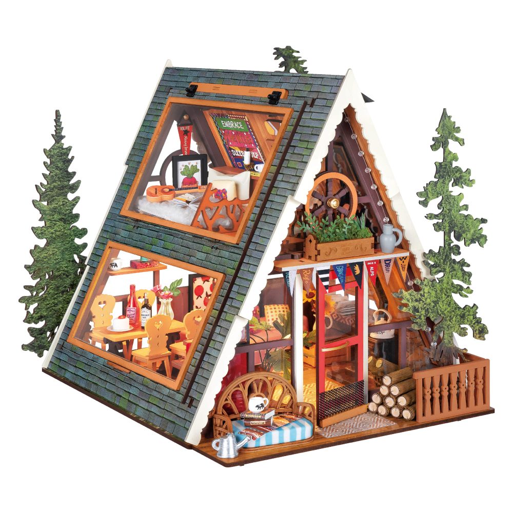 Rolife A-Frame Cabin DIY Miniature House Kit DG181