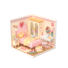 Rolife Lovely Pink Bedroom DIY Miniature House DW016