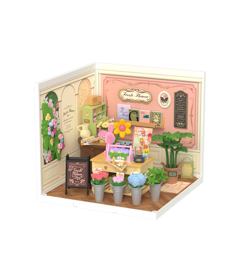 Rolife Fresh Flower Shop DIY Miniature House DW017B