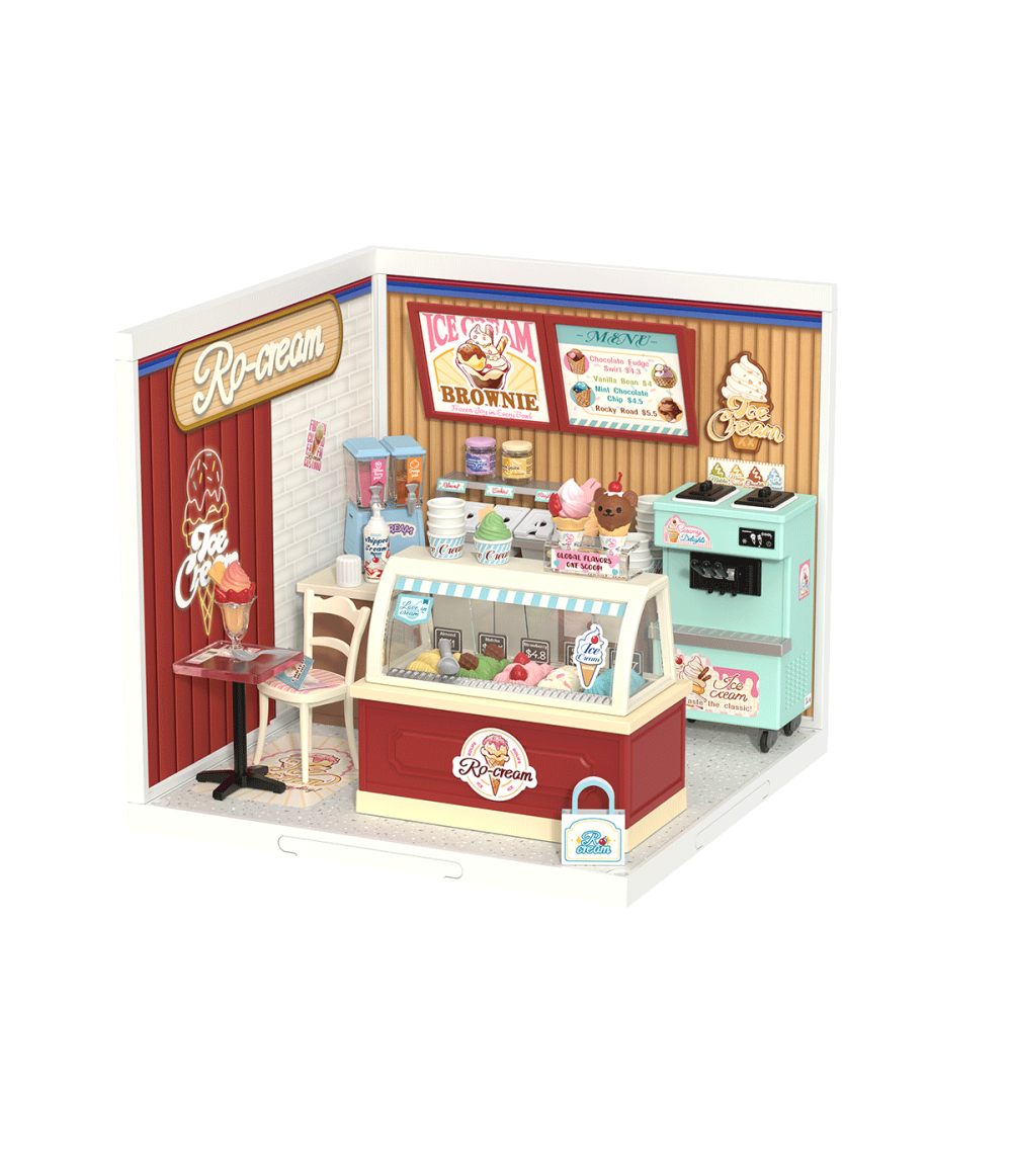 DW018-main Rolife Flavorful Ice Cream DIY Miniature House DW018B