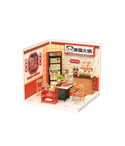 Panda Hot Pot Rolife Panda Hot Pot DIY Miniature House DW020