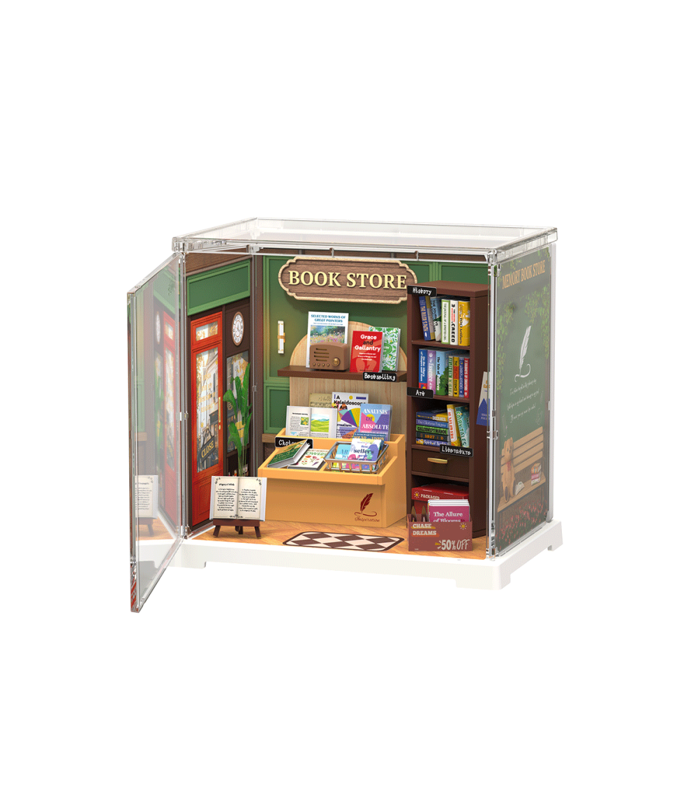 DWS04B-main Rolife Memory Book Store DIY Miniature House DWS04B