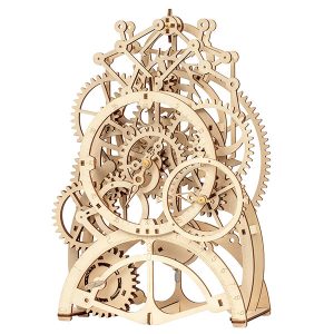 ROKR Pendulum Clock Mechanical Gears 3D Wooden Puzzle LK501
