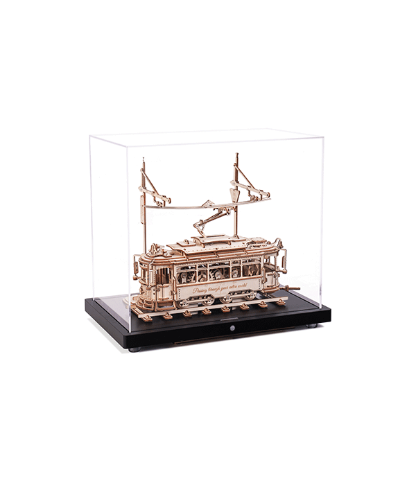 ROKR Classic City Tram 3D Wooden Puzzle Showcase LK801Z