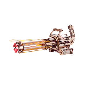 ROKR Rotating-Barrel Machine Gun Toy 3D Wooden Puzzle LQA01