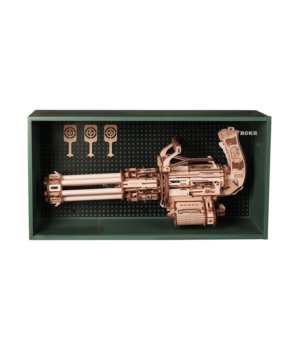 Rotating-Barrel Machine Gun Display Showcase LQA01Z