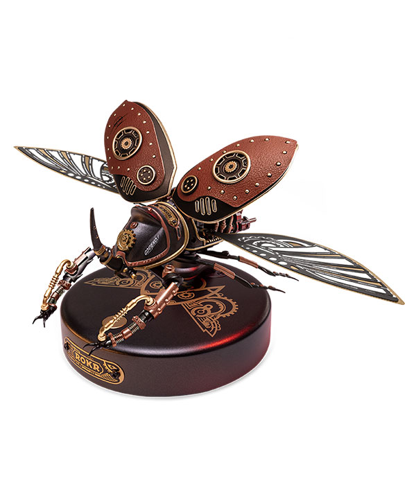 MI01-main ROKR Rhinoceros Beetle Model DIY 3D Puzzle MI01