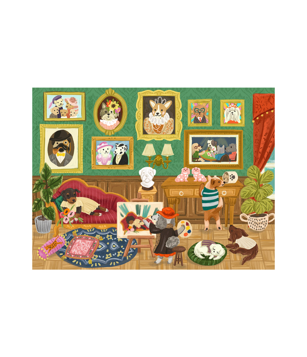 PT008-main Rolife Doggie Art Gallery 1000 Piece Jigsaw Puzzle PT008