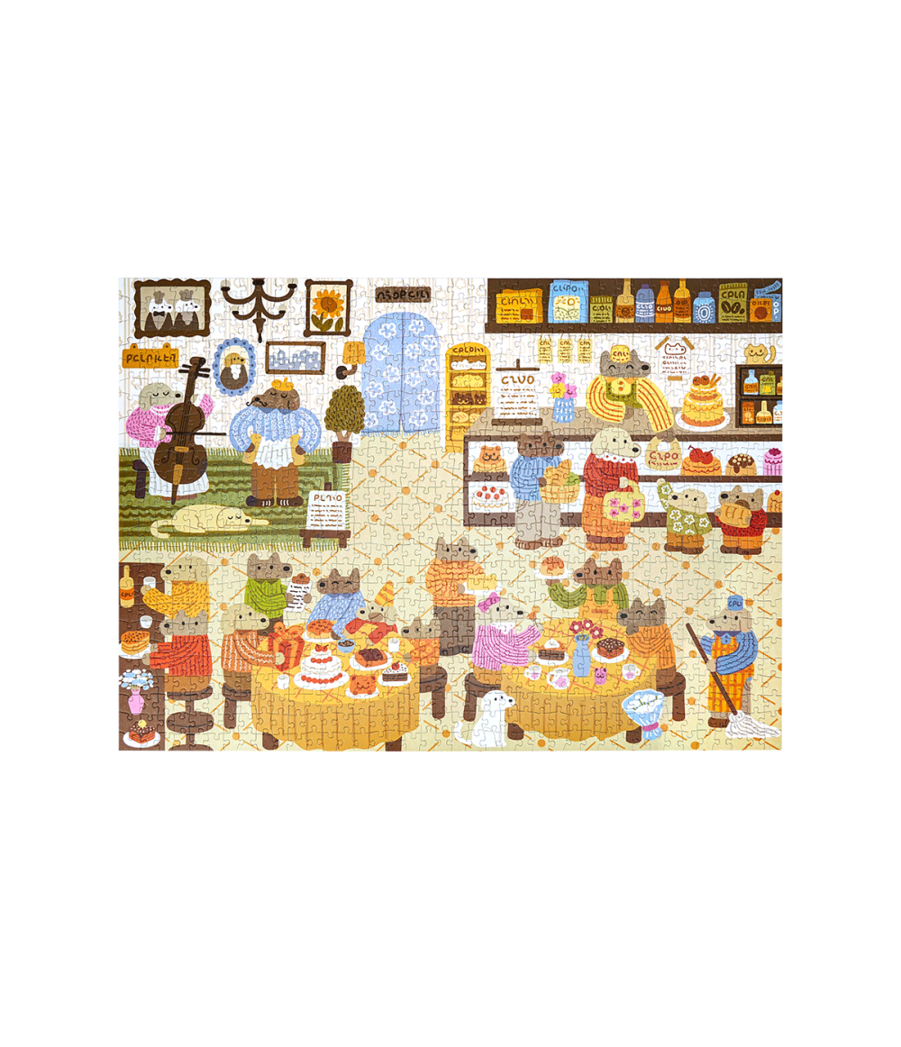 PT014-main Rowood Lively Puppies' Bakery 1000 Piece Jigsaw Puzzle PT014