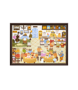 Lively Puppies' Bakery Display Showcase