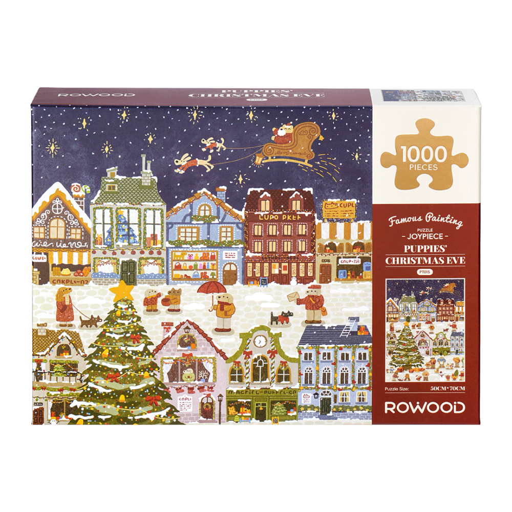 PT015-4 Puppies' Christmas Eve