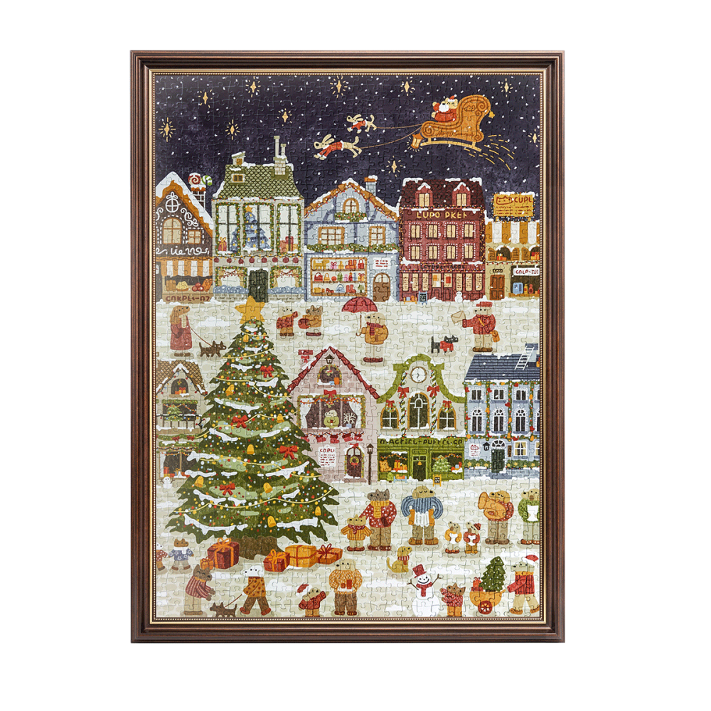 Puppies' Christmas Eve Display Showcase PT015Z