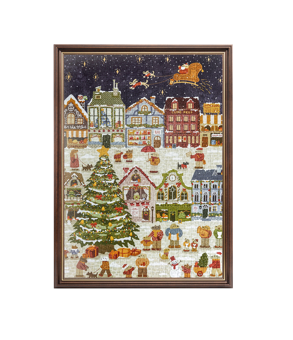 Puppies' Christmas Eve Display Showcase PT015Z