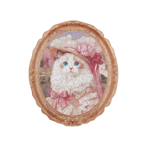Rowood Springtime Kitty Portrait Wooden Jigsaw Puzzle TA005