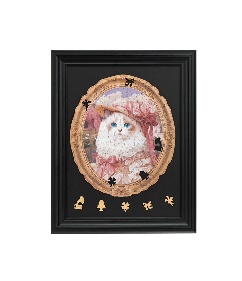 Springtime Kitty Portrait Display Showcase TA005Z