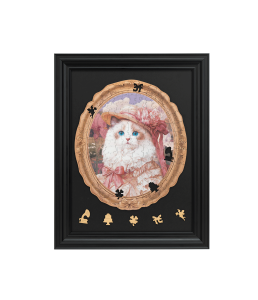 Springtime Kitty Portrait House Showcase Springtime Kitty Portrait Display Showcase TA005Z