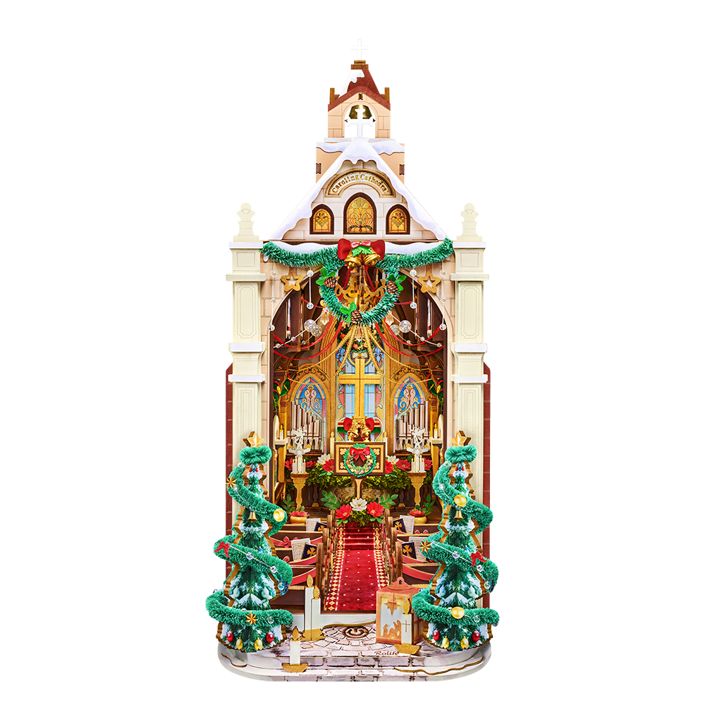 Rolife Caroling Cathedral DIY Book Nook TGB26