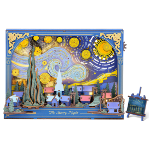 TH003-1 Rowood The Starry Night Wall Art 3D Wooden Puzzle TH003