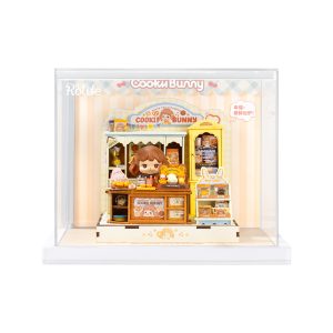 DG177Z-main Rolife Cookii Bunny’s Cookie Shop DIY Miniature House Display Showcase