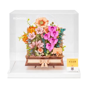 TW04HZ-main Wooden Blooming Book Display Showcase TW04HZ