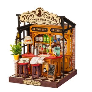 Rolife Tipsy Cat Bar DIY Miniature House DS054