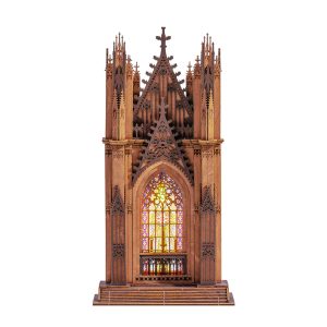 Twin-Tower Cathedral Rolife Twin-Tower Cathedral DIY Wooden 3D Puzzle TGA01