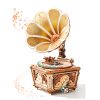 AMK82-main ROKR Diva Gramophone Music Box Wooden 3D Puzzle AMK82