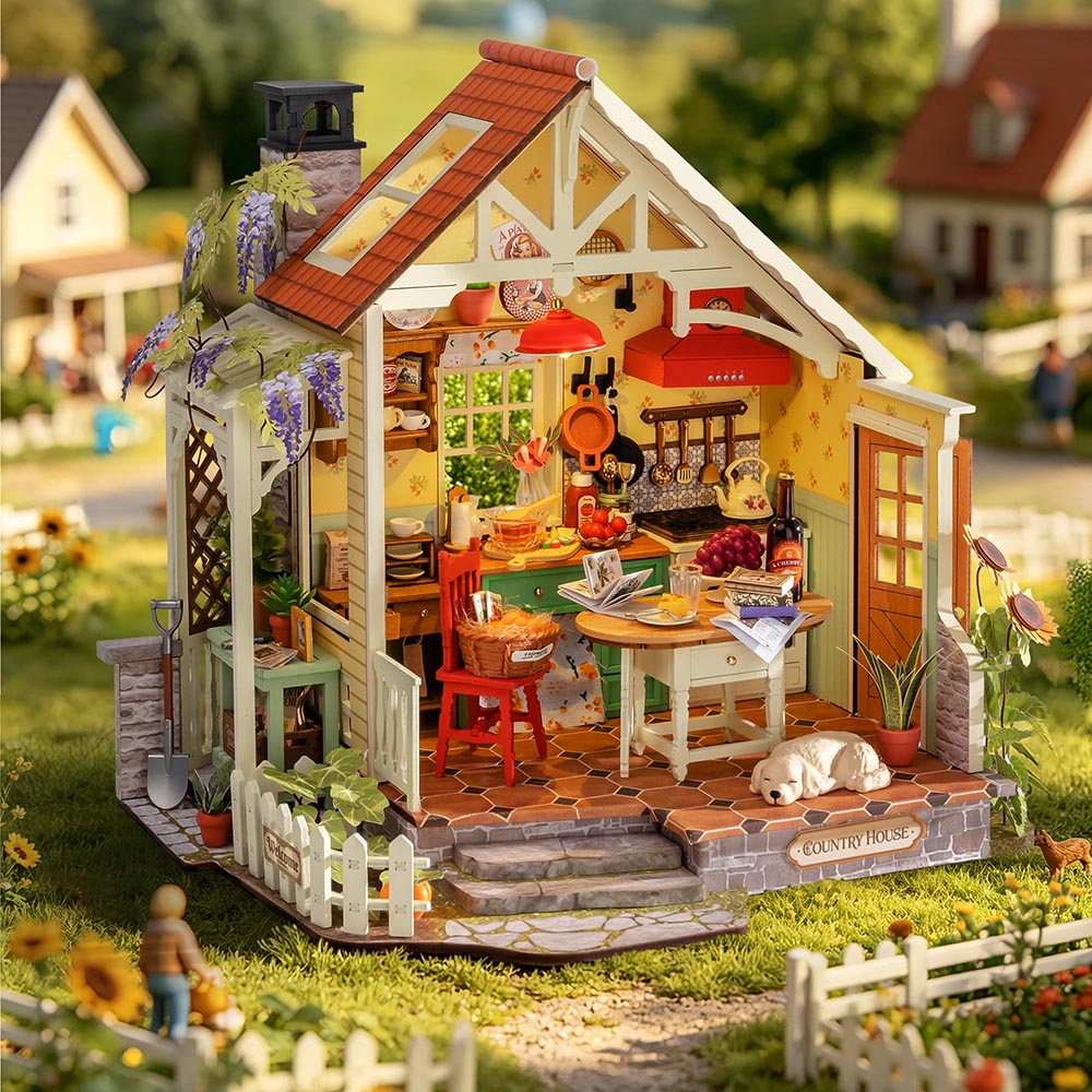 Sunlit Farmhouse Kitchen