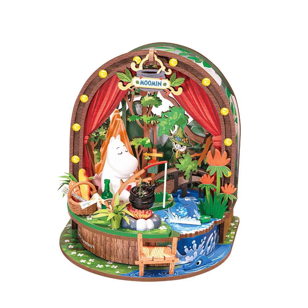 DA010-main Rolife Moomintroll's Forest Camp DIY Miniature House DA010