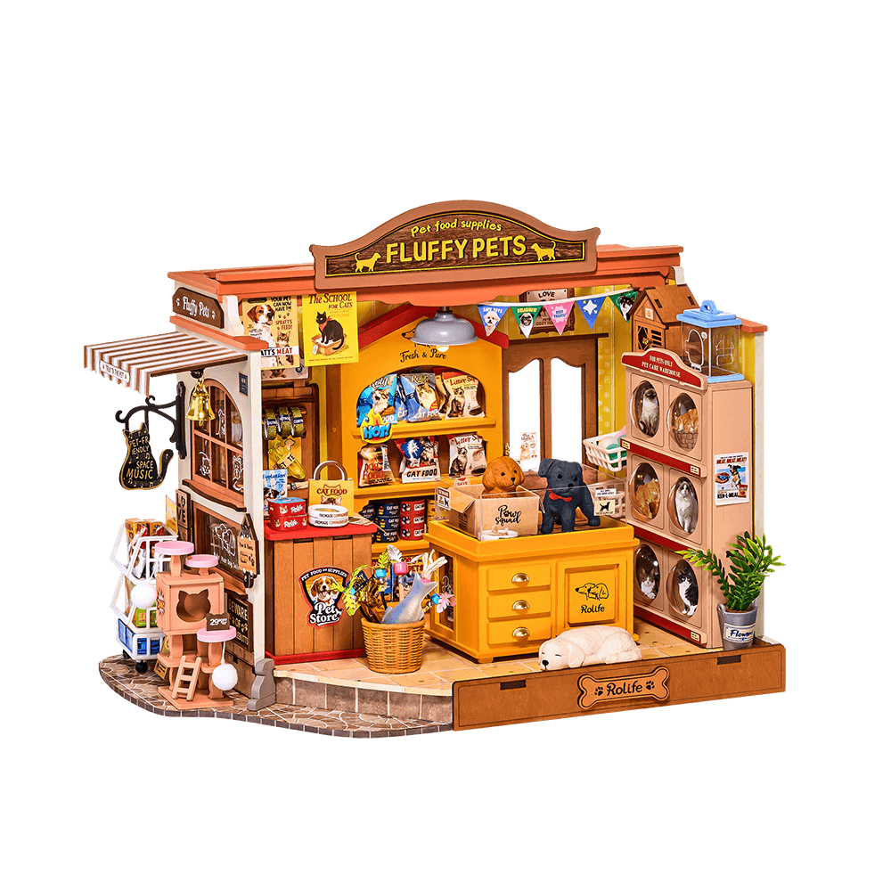 Rolife Fluffy Friends Hub DIY Miniature House DG185