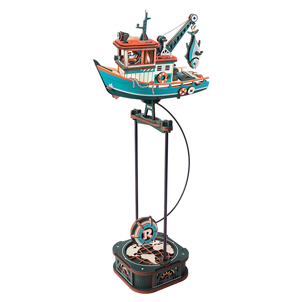 MCD08-mian ROKR Lucky Trawler Pendulum Balance Toy 3D Puzzle MCD08