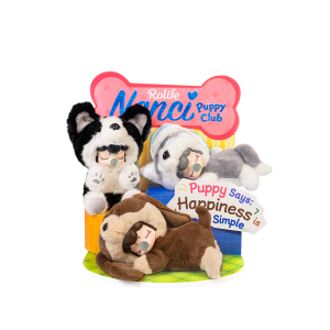 MNFXXZ-1 Rolife Nanci Puppy Clubn Surprise Plush Pendant Dolls Display Showcase MNFXXZ