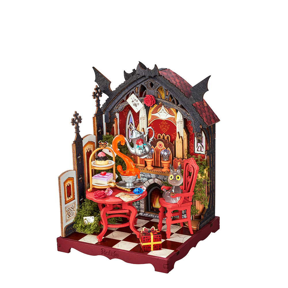 DS055-main Rolife Rosa Salon DIY Miniature House DS055