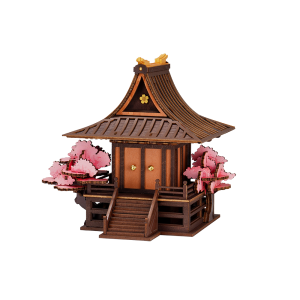 TGA09-main Rolife Sakura Retreat 3D Wooden Puzzle TGA09