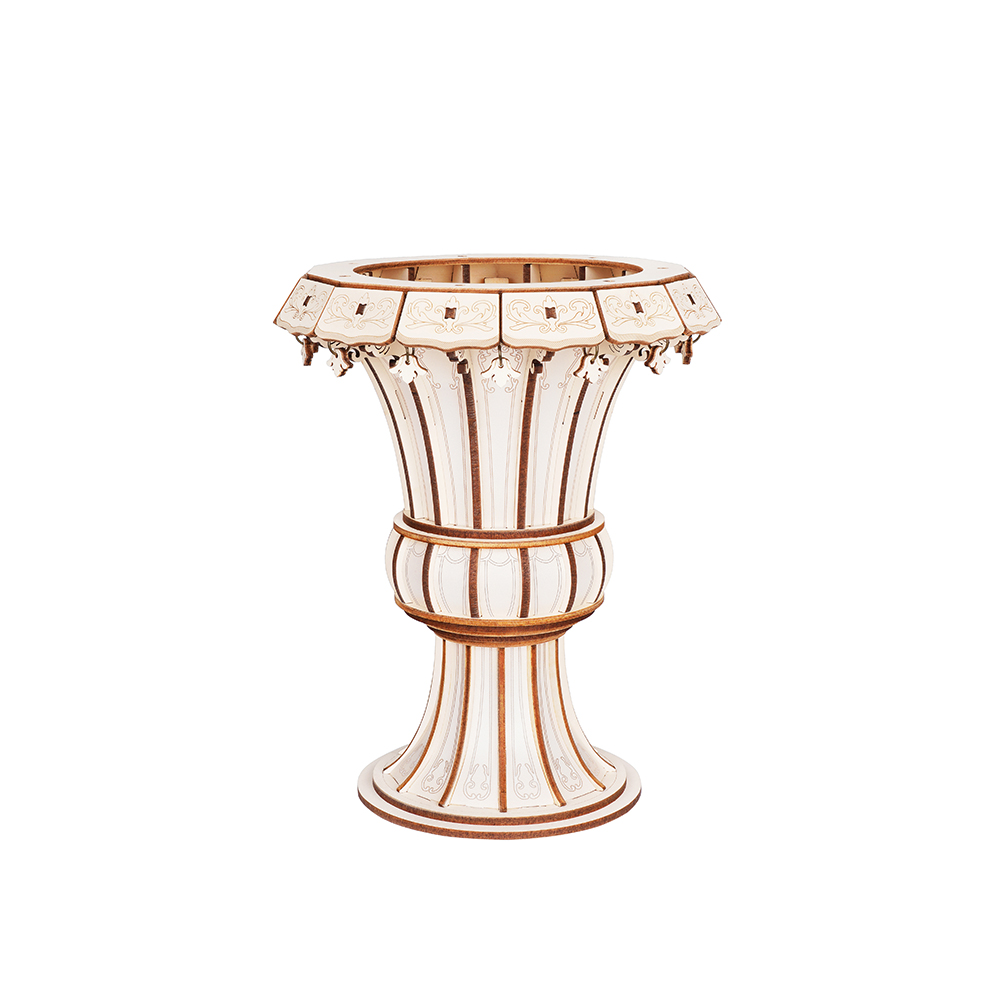 Rowood Flora Vase DIY Wooden Flower 3D Puzzle TWM02