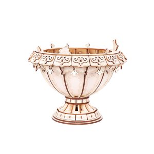 TWM03-main Rowood Flora Urn Planter DIY Wooden Flower 3D Puzzle TWM03