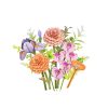Rowood Orange Sunrise DIY Wooden Flower 3D Puzzle TWM53