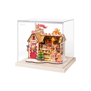 Gingerbread House Display Showcase DG176Z