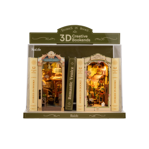 DIY Book Nook Shelf Insert Kit Display Showcase TGB6Z